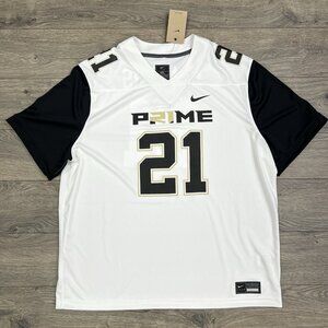 Nike Prime Sadeur Sanders Jersey Sz 2XL Mens White Prime 2.0 #21 Football